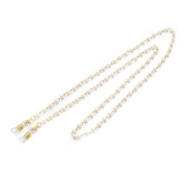 BLOOMMAY Pearl Eyeglass Chains for Women 18K Gold Plated Sunglasses Eyewear Elegant Strap Holder Women's Eyeglass Chains, Chain-003, 70cm