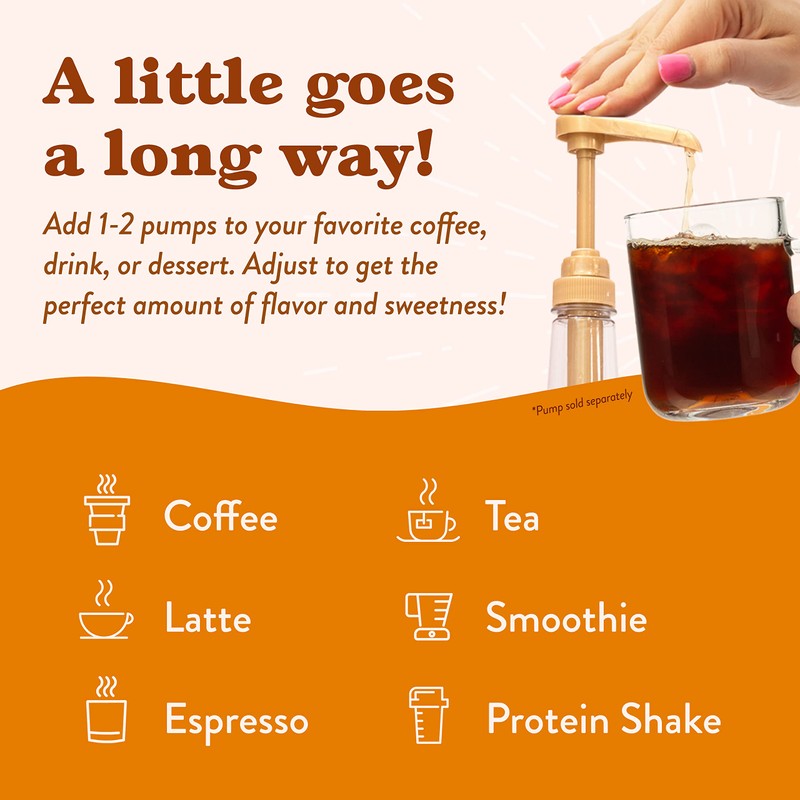Jordan's Skinny Mixes Sugar Free Coffee Flavoring Syrup, Pumpkin Spice