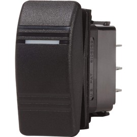 Blue Sea Systems 7945 Contura III (ON)-OFF-ON SPDT Switch , Black