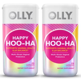 2x OLLY Happy HOO-HA Supports Vaginal Health & pH Balance Supplement