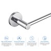 KIBI Circular 2-Piece Bathroom Hardware Set in Polished Chrome –