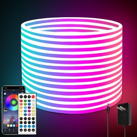 segrass 66ft Waterproof LED Strip Lights with Remote,Color Changing Music Sync App Control LED Lights for Bedroom, Living Room, Dorms, Room Décor