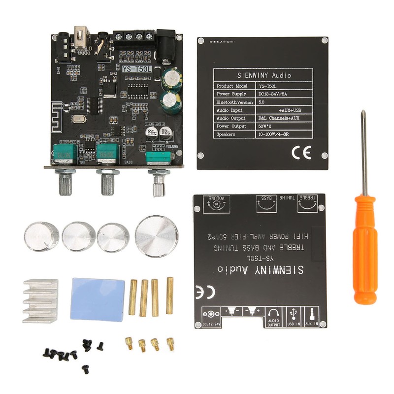 Sound Amplifier Board Bluetooth 5.0 Dual Channel Multiple Protection HiFi