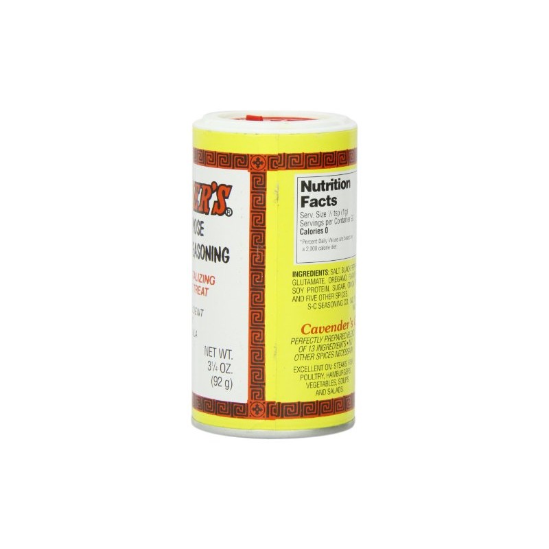 Cavender's All Purpose Greek Seasoning - 3.25 oz (pack of