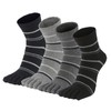 Civiczar Men's Five Toe Socks, Business Socks, Crew Length, Cotton,