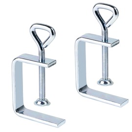 Delsen C Clamp Set, 2 Pieces Small C Clamp, C Clamps Made of Galvanised, Screw Clamp, Carrier Clamp for Clamps, Maximum Clamping Degree 50 mm, Woodworking Tool, DIY & Car Repair