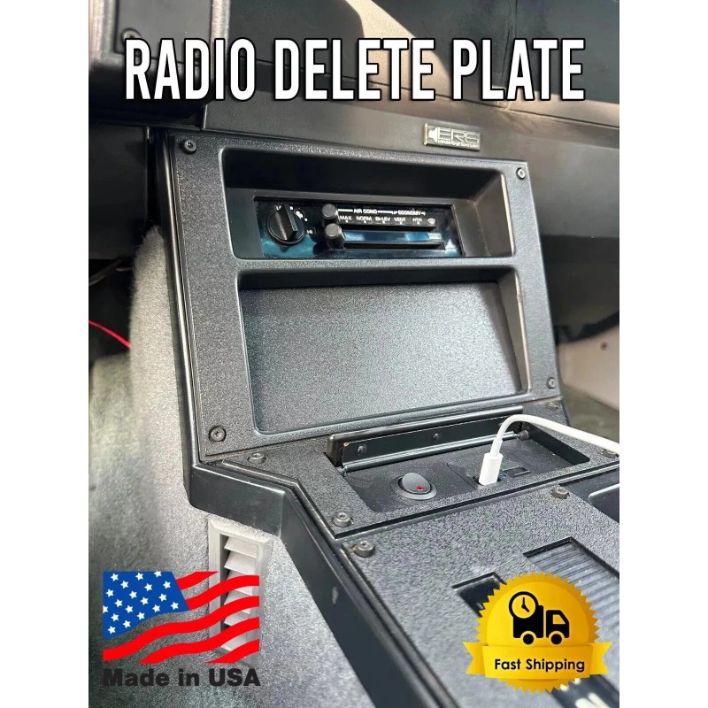 FueledBy3D 1982-1992 Camaro IROC Z28 RS Radio Delete Plate (OEM