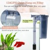 VILLNO Silent Aquarium Hang-on Filter, 5W 124GPH Fish Tank Filter