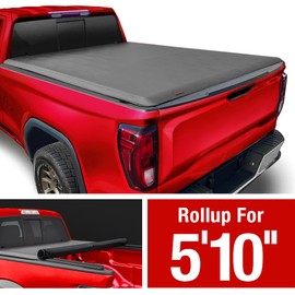MaxMate Soft Roll-up Truck Bed Tonneau Cover Compatible with 2019-2024 Chevy Silverado GMC Sierra 1500 (NOT FIT 19-24 Classic) | 5'10" (70") Bed | TCC169053