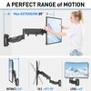 MOUNTUP Height Adjustable TV Wall Mount for 26-55 Inch TVs,