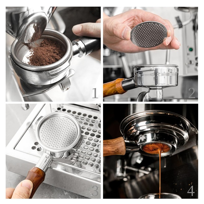 Espresso Pack Screen 51mm Coffee Filter Set of 2 Reusable