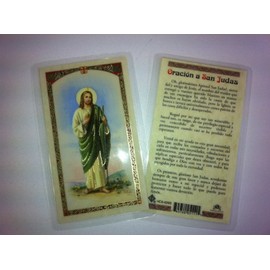 kellkin Holy Prayer Cards for San Judas (Saint Jude) in Spanish.