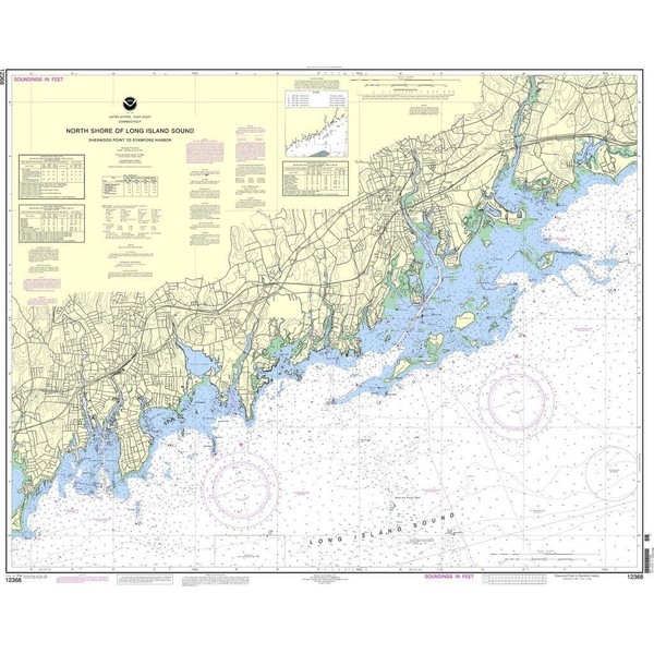 NOAA Chart 12368: North Shore of Long Island Sound Sherwood Point to Stamford Harbor