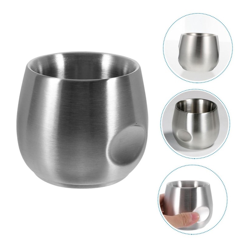 VICASKY Men Double Wall Shaving Bowl Slip Shaving Soap Cup