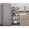 OVICAR Storage Shelf with Wheels - Adjustable 5 Tiers Mesh