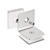sourcing map Stainless Steel 90 Degree Glass Clamp, 6pcs for