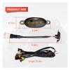 UHANBUT 4PCS Car LED Grille Lights, Bright Waterproof Car Bumper
