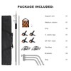 Heavy Duty C Stand 6.9ft/210cm with Holding Arm Sandbag and