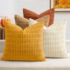MIULEE Fall Soft Corduroy Throw Pillow Covers Set of 4