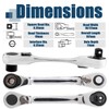 Bestgle 1/4" Mini Ratchet Wrench 72 Tooth Drive Socket and