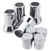 Chrome Hex Dust Caps & Hex Short Stem Covers, Set