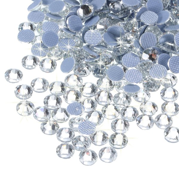 MECCANIXITY 1440 Pcs Hotfix Rhinestones Flatback Crystal Glass Gems for