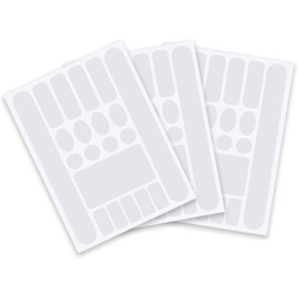 QZKJQDD 3 Sheets Bike Frame Protection Tape Sticker, Bicycle Chainstay Protector, Sticking Anti-rub And Scratch Paint Protection Film, Fork Bikes Decal Sticker for Mountain, Road Bikes (transparent)