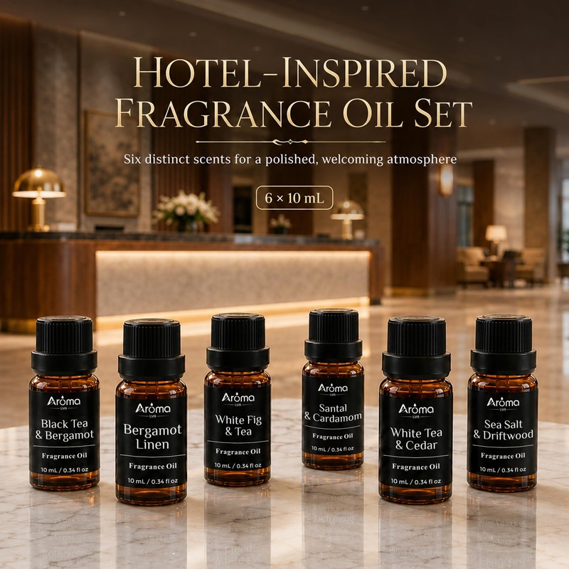 Luxury Hotel Collection Diffuser Oil Set- 6 x 5 mL
