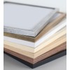 Document Picture Frame Wooden Certificate Photo Frame Poster Colour: Silver