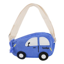 FERCAISH 1 Piece Toddler Crossbody Purse Mini Shoulder Bag Cartoon Cars Shoulder Bag for Girls Boys, blue