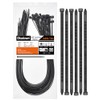 Oksdown Cable Ties Black 450 mm x 4.8 mm UV