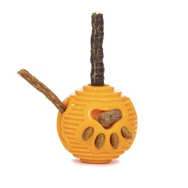 Hank & Harley Dog Toy Treat Ball- Entertain with Food & Treat Dispensing, Fetching and Chewing Toys. Amazing Durability, Dishwasher Safe, BPA Free Non-Toxic Rubber (Ball)