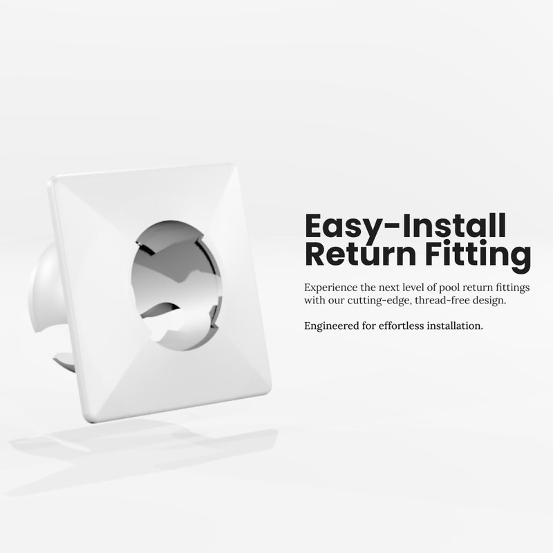 Streamline Easy-Press Pool Return Fitting – Tool-Free, No Glue or