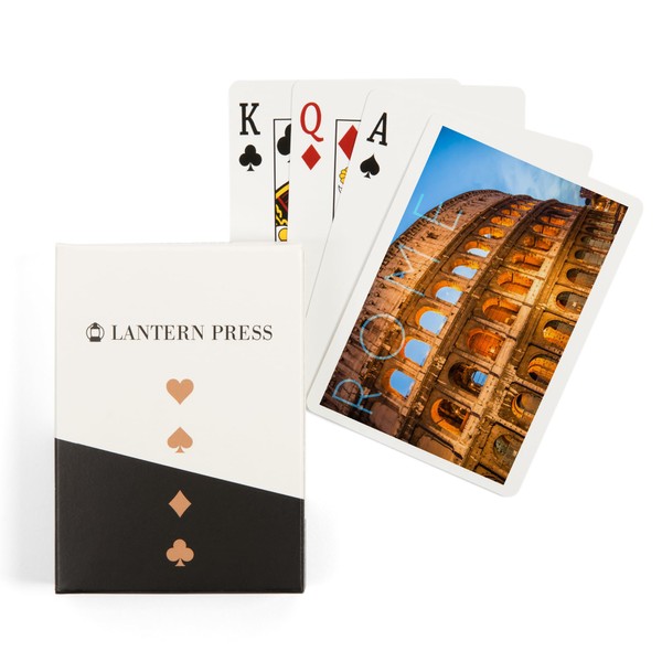 Lantern Press Rome, Italy, Colosseum (52 Playing Cards, Poker Size
