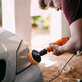 11Pcs Kit de almohadilla para encerar y pulir con esponja para el tampn del pulidor del coche con adaptador de taladro (7 pulgadas)                   