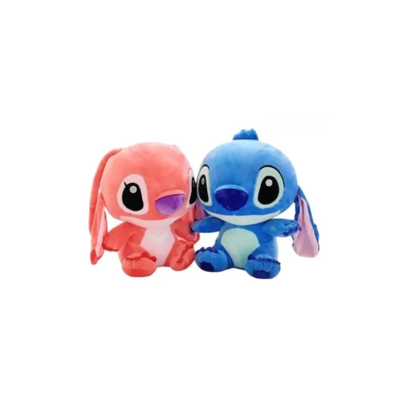 Innovaciones Peluches Stitch Y Angela Pareja De 25 Cm
