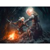CALVENDO Puzzle Witcher vs. Demon Battle | 1000 Pieces Size