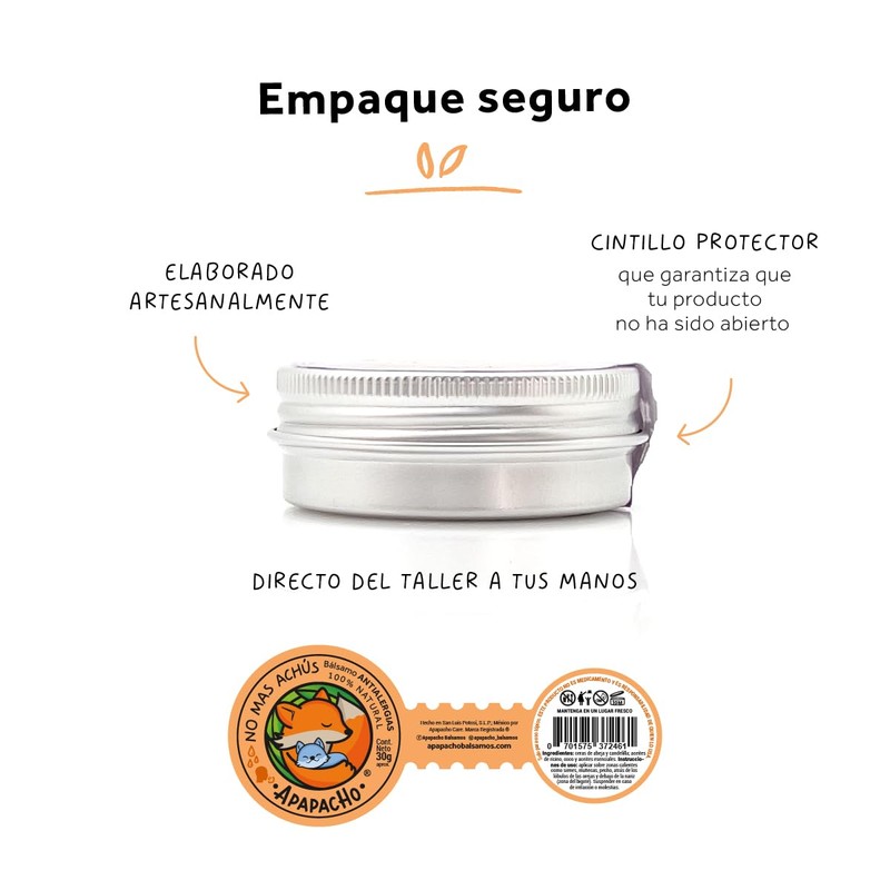 Apapacho Bálsamos - Bálsamo No más Achús