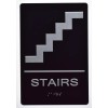 CAADASigns.com Stairs Sign Black (Aluminium, Black/Silver,S