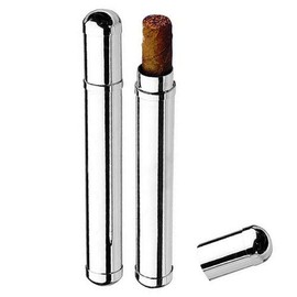 Cigar Case Cigar Case Cuba 18 x 2 cm Premium Silver Plated Elegant Silver-Plated in Top Workmanship Ready to Give as a Gift with Stylish Gift Packaging