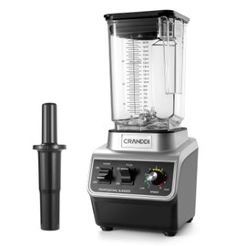 CRANDDI Professional Smoothie Blender, 80oz Countertop Blenders for Smoothies, Shakes & Ice Crushing, 1500W Compact Commercial Kitchen Blender with Stainless Steel Blade, 120V, K96