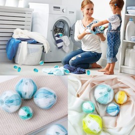24 x Pet Hair Remover Washing Machine, BetterJonny Reusable Lint Balls, Washing Balls, Washing Balls, Lint-Free Washing Balls Against Pet Hair for Removes Pet Hair, Lint, A