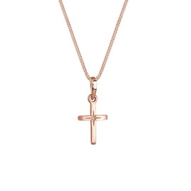Elli Women's Cross Pendant Necklace with Star Engraving Filigree in 925 Sterling Silver, None