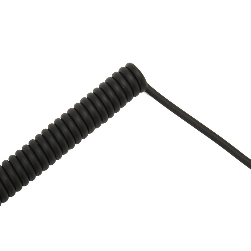 Coiled Headphone Cable Replacement Headset Sound Cord with Volume Key