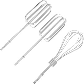SHINEOFI 3piezas Batidores de Repuesto para Batidora Manual Acero Inoxidable Huevo y Crema Reemplazo para Batidora Eléctrica Infantil