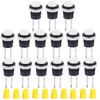 MKBKLLJY 15Pcs 16mm White Momentary Push Button Switch SPST ON