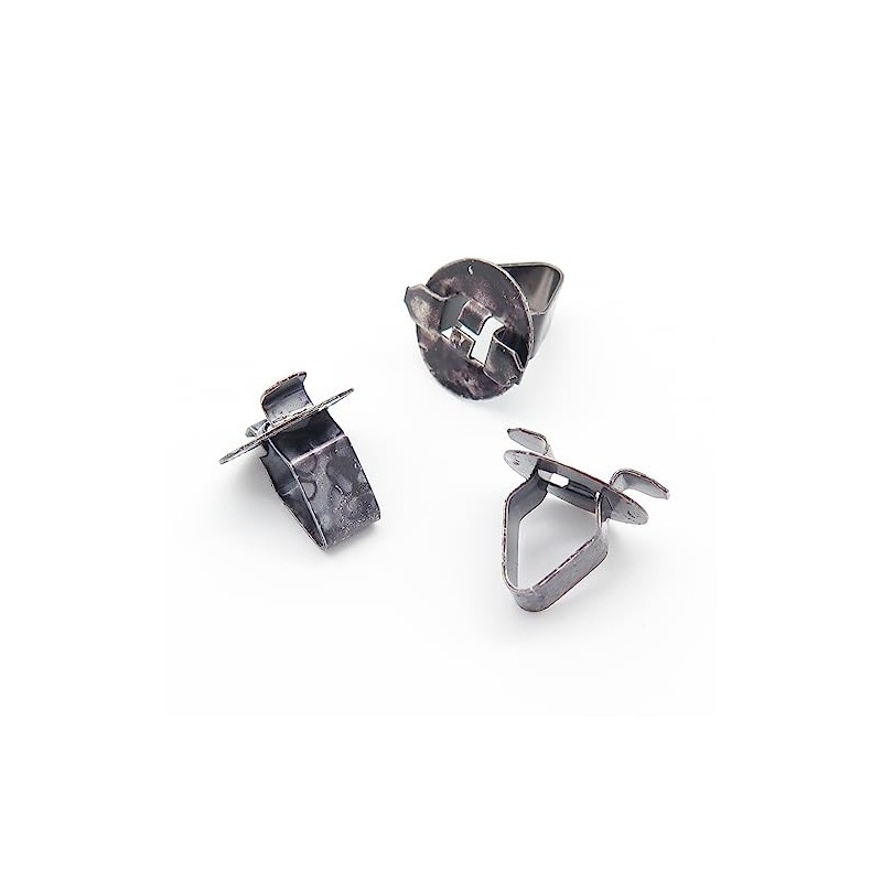 VVO Fasteners Metal Interior Pillar Trim Clip, Black (Pack of