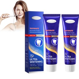 Niacinamide Aufhellende Zahnpasta [2er Pack] – Effektive Zahnaufhellung, Schmelzreparatur & Zahnfleischpflege Bei Empfindlichen Zähnen, Für Strahlend Weiße Zähne Und Gesundes Zahnfleisch