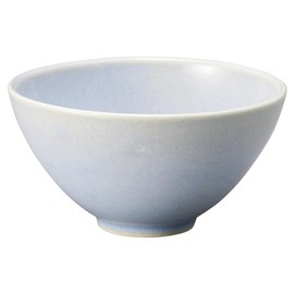 Marui Pottery MR-3-4517 Shigaraki Ware Hechimon Rice Bowl, Diameter Approximately 4.3 inches (11 cm), Lei, Blue
