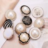 10 PCS Gold White Pearl Buttons Fastener - Versatile Sewing
